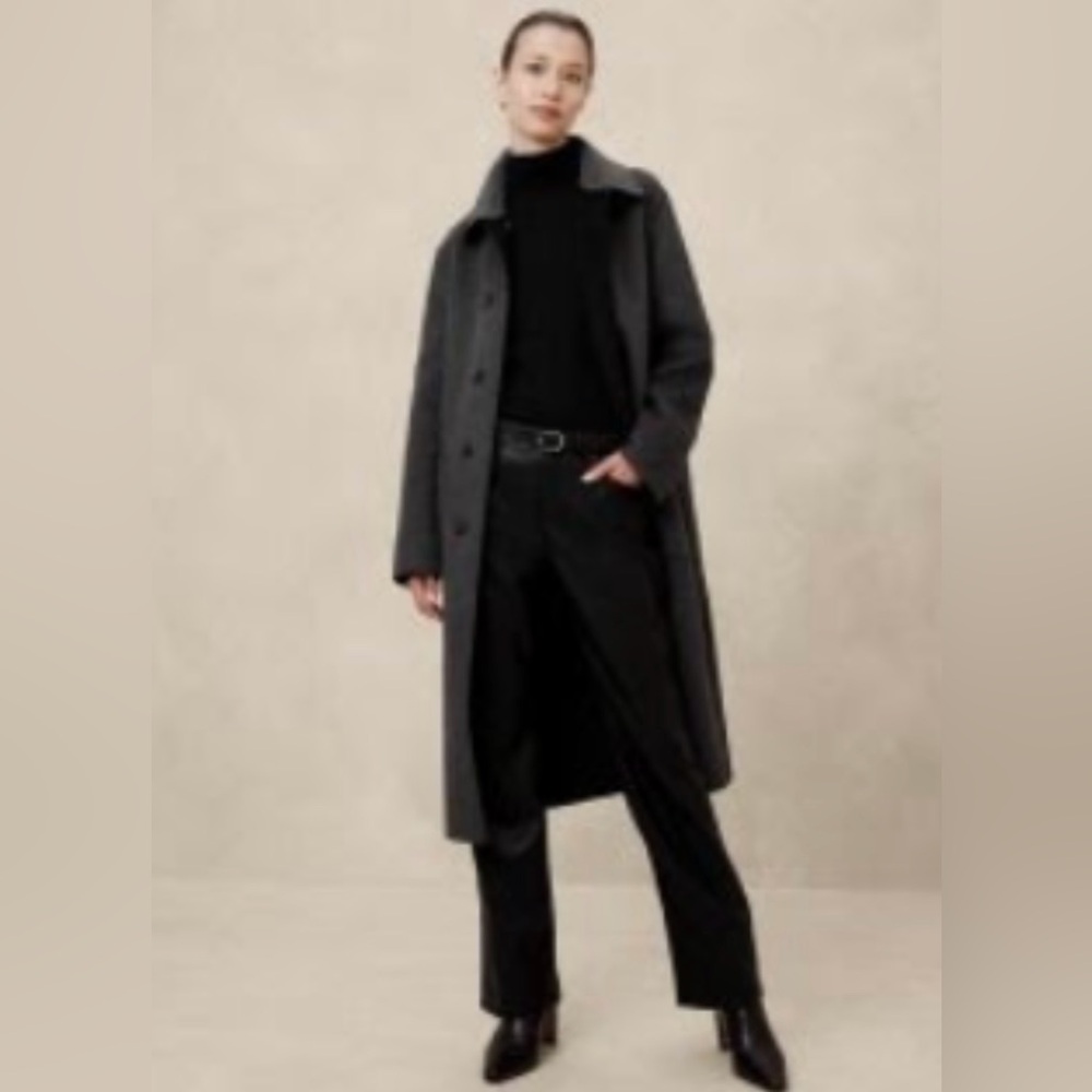 NWT!Banana Republic Factory Women's Mid Rise Bootcut Vegan Leather Pants 26/2